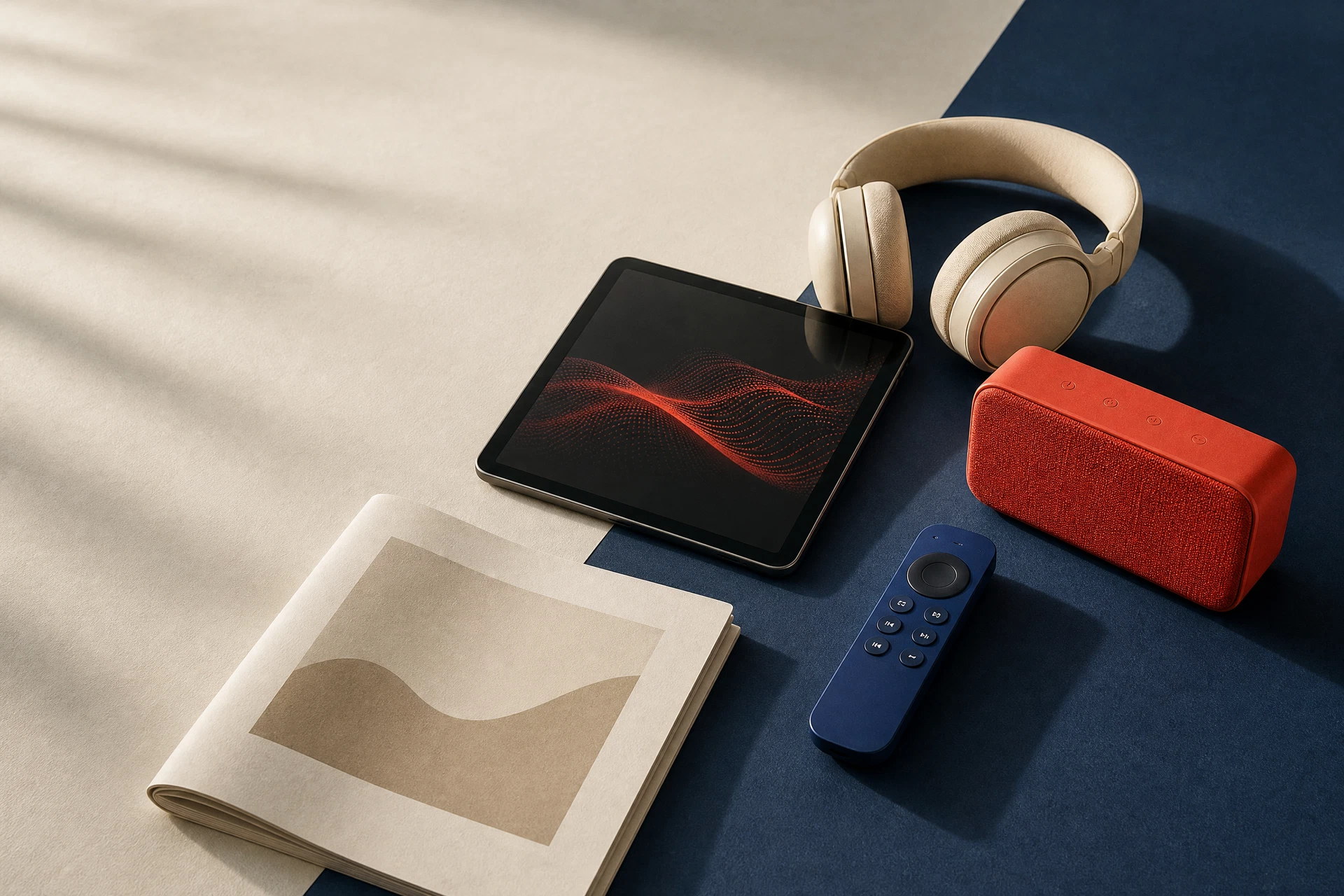 Dispositivos digitales para entretenimiento, música y creatividad